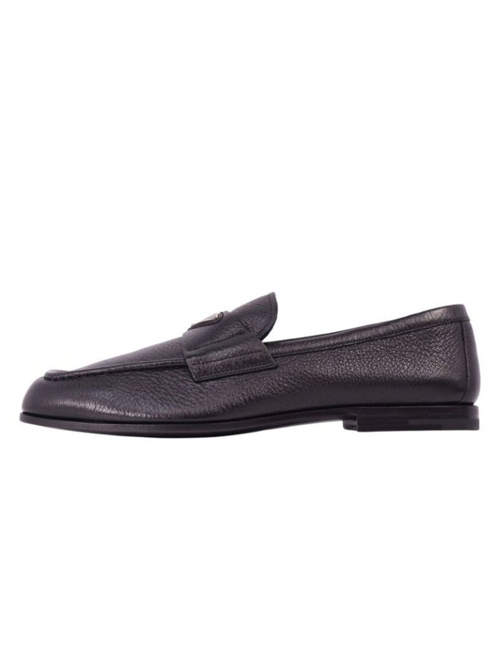 Prada Loafers Moccasins Triangle Logo Leather - Picture 7 of 11